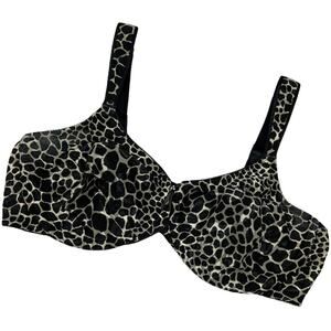 Wacoal Bra‎ Awareness Underwire Full Figure 40D Black Cream 855167 Soft Cup Bra